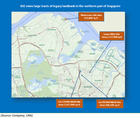 Location of Bukit Sembawang's legacy landbank